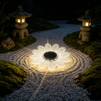 Lampe solaire LED personnalisée en forme de fleur pour jardin, extérieure, étanche, à piquer, pour la décoration de la cour, du patio et du paysage