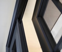 METGOOD Puertas Dobles Abatibles Modernas, Puerta de Seguridad Interior de Aluminio con Aislamiento Térmico y Eficiencia Energética