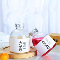 Botella de Vidrio Grueso de 150ml/200ml/350ml/500ml con Tapa de Aluminio para Jugo, Bebidas, Leche y Té, Venta al por Mayor Directo de Fábrica