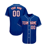 T-shirt vintage en maille sublimé Vêtements de softball vierges Maillot uniforme de baseball en polyester avec logo personnalisé pour hommes