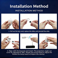 Lampe de projection LED ABS moderne à motifs variés, projecteur USB mini, veilleuse, lumière d'ambiance pour chambre et voiture