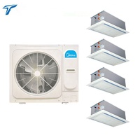 Unité de refroidissement industrielle Midea à air refroidi, unité de ventilo-convecteur intérieure, unité de climatisation à cassette à quatre voies pour les églises