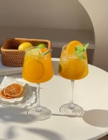 Ensemble de carafes à vin rouge carrées modernes avec verres à pied long en cristal Modèle 2057 – Approvisionnement direct en gros