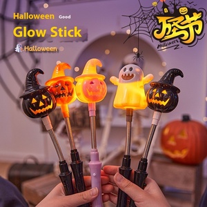 Linterna de Calabaza de Halloween ONR, de Plástico, Realista, Luminosa, con Barra de Agitar Manual, Pequeño Regalo, Accesorio para Fiestas Infantiles, Decoración - Product Image 3