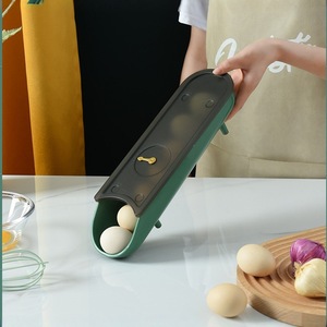 <b>Egg</b> <b>Storage</b> Container With Flip Top Lid Stackable Design For Fridge Freshness Preservation - Product Image 1