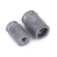 Tuercas de Brida con Rosca Interna HDG Galvanizadas de Zinc de Tamaños Completos, Arandelas Hexagonales de Alta Resistencia para Muros Cortina y Ferrocarriles