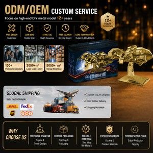 Kit de Modélisme 3D en Métal DIY <span class=keywords><strong>Thunder</strong></span> <span class=keywords><strong>Hawk</strong></span> Gold – Jouet Éducatif STEM Personnalisable en Gros, Cadeau Décoratif, Vente Directe Usine, OEM, CE EN71 - Product Image 3