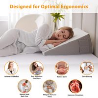 Oreillers Positionneurs Anti Ronflement Triangle Inclinaison Gel de Sommeil Mousse Lit Oreillers Caux Tête de lit pour Seniors Adultes