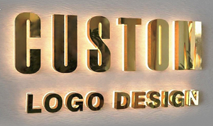 Lettres en acrylique pour extérieur, éclairées par l'avant/le dos, panneau de signalisation de magasin avec logo lumineux 3D, enseigne LED lumineuse - Product Image 6