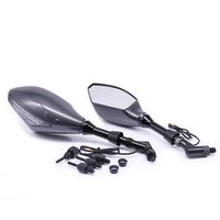 Clignotant de moto LED rétroviseur latéral 8MM 10MM universel noir nouveau pour Suzuki Kawasaki Ducati