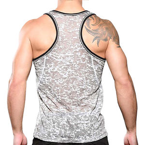 Ropa de verano para hombres, ropa de gimnasio, camisetas de calidad superior para hombres, uso de músculos, Fitness, logotipo personalizado, camiseta sin mangas con músculos para hombres - Product Image 6