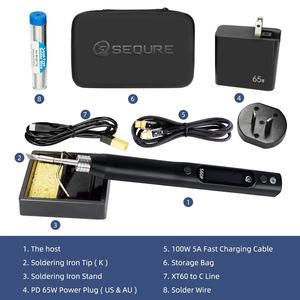 सोल्डरिंग इऑन 60 डब्ल्यू मिनी डिजिटल सोल्डरिंग आयरन फास्ट हीटिंग समायोज्य तापमान 4 सोल्डरिंग एडजस्टेबल तापमान - Product Image 4