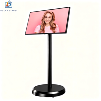 Écran intelligent portable de 23,8 pouces, noir et blanc, sans fil, Android 13, écran tactile rotatif, afficheur numérique LCD, OEM pour ascenseur