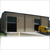 Bâtiments d'entrepôt préfabriqués en acier à faible coût, kits de construction de garages préfabriqués