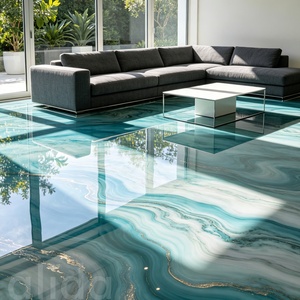 Résine époxy métallique liquide Alida durable en 2 parties, revêtement de sol résistant aux UV pour adhésifs et mastics de construction, application au pinceau - Product Image 4