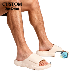 Sandalias EVA con Logotipo Personalizado, Ajustables con Velcro, Masajeadoras de Pies, Ligeras, de Verano, con Suela Gruesa de Goma Antideslizante para Hombre - Product Image 1