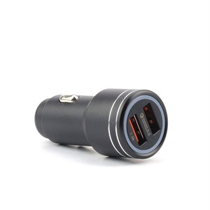 อลูมิเนียมอัลลอยด์สะดวกพอร์ต USB <span class=keywords><strong>ค</strong></span>ู่3.1A ชาร์จโทรศัพท์มือถือ QC3.0ชาร์จรถ - Product Image 3