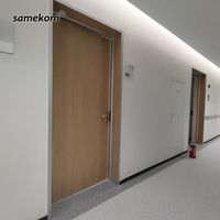 Prix du système en aluminium de la machine hospitalière Samekom Panneau sandwich coulissant pour salle blanche automatique Porte coulissante hermétique pour salle blanche