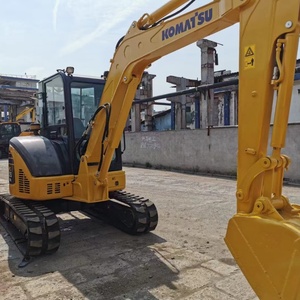 Excavatrice sur chenilles Komatsu PC55MR d'occasion, 5 tonnes, pour travaux lourds, construction, exploitation minière, avec moteur PLC, boîte de vitesses, roulement, pompe à engrenages - Product Image 6