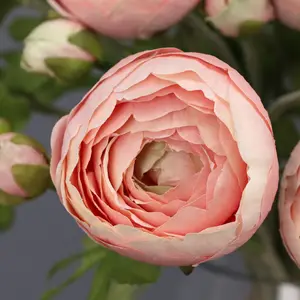 Vente en gros de 3 lots de 9 têtes de rosée Lotus fleur artificielle camélia rosée Lotus fausse fleur