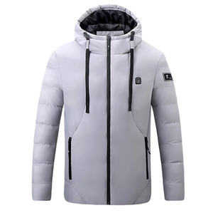 Ensemble de vestes chauffantes d'hiver pour hommes et femmes, batterie rechargeable, fermeture éclair à trois vitesses de réglage de la température - Product Image 4