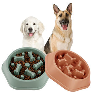 Vente en gros de bols anti-étouffement pour chiens, en plastique, antidérapants, adaptés aux voyages, pour chiens et mangeurs lents - Product Image 2