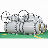 Katup Bola Manual 36-Inci Berflens Baja Karbon dengan Trunnion Mounted, Sesuai Standar API 6D/API 607 untuk Pipa Minyak OEM