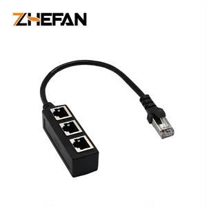 Zhefan Aangepaste Fabriek Rj45 Mannelijke Naar Rj45 Vrouwelijke Hub Gigabit Lan 3 4 5 Poorten Kabel