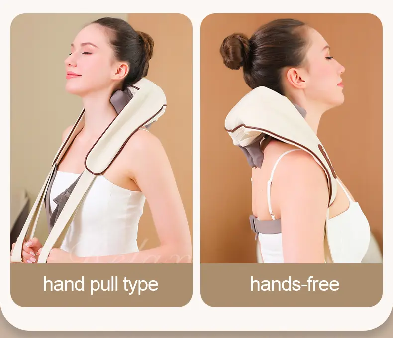 Neck Pain Relief Electric 4d Intelligent Kneading Back And Neck Shoulder Massager 4d Neck Massager
