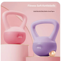 Ensemble de kettlebells souples en PE avec poignée antidérapante pour les entraînements à domicile, conception durable assurant force et sécurité