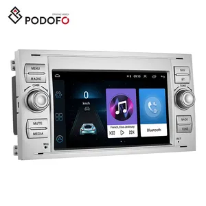 Podofo 7 "الروبوت 2Din سيارة راديو Autoradio مشغل وسائط متعددة GPS والملاحة Wifi BT FM RDS لفورد/العبور/التركيز/كوغا/الانصهار