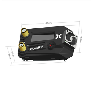 Foxeer Wildfire 5.8GHz 72CH ตัวรับสัญญาณคู่ OLED โมดูลสถานีภาคพื้นดิน รองรับการอัปเดตเฟิร์มแวร์ OSD สำหรับ Fatshark FPV Racing 6 เดือน - Product Image 3