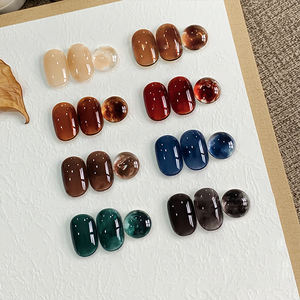 AILANUO Vernis à ongles naturel séché 8 couleurs ambre, best-seller, avec gel aquarelle métallique pour une manucure élégante - Product Image 3