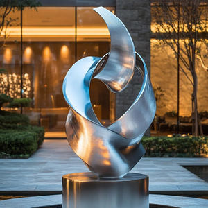 Seni patung logam besi tahan karat luar ruangan gaya Modern kustom untuk taman gereja dalam ruangan atau pemakaman garansi 1 tahun - Product Image 1