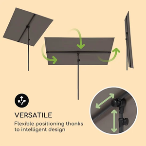 Al Aire Libre grado comercial 1,8*1,3 M tamaño pequeño 360 grados giratorio Offset <span class=keywords><strong>sombrilla</strong></span> balcón <span class=keywords><strong>terraza</strong></span> jardín Patio <span class=keywords><strong>sombrilla</strong></span> - Product Image 3