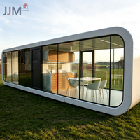 JJM House Factory Casa Modular Prefabricada de 20 y 40 pies, Oficina, Vivienda Portátil, Cápsula Espacial, Casa Cápsula Apple