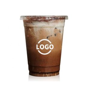 CJF Manufacturer Custom Logo Silk Screen Printed Clear PET <b>Plastic</b> Coffee <b>Cups</b> & Bowls 16oz/24oz for Coffee Juice Tea - Product Image 6
