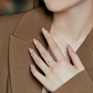 Anillos Ajustables de Plata de Ley 925 con Nudo Abierto para el Dedo Medio y Pulgar, Estilo Baguette, Tendencia en TikTok, Marca Dylam - Product Image 4