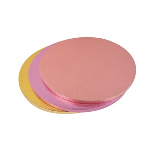 Base Redonda para Pastel con Patrón Texturizado y Exquisito Tambor para Pastel en Oro Rosa - Product Image 5