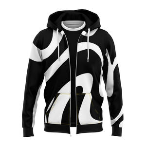 Sweat à capuche sportif pour homme, imprimé camouflage personnalisé, fermeture éclair intégrale, respirant, écologique, 100% polyester, automne - Product Image 3