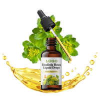 Extrait de Rhodiola Rosea en gouttes liquides en gros, soutient le stress, l'humeur, l'énergie, complément alimentaire liquide, gouttes de Rhodiola Rosea