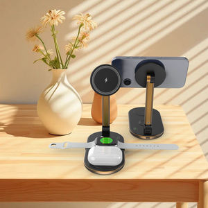 Cargador Inalámbrico <span class=keywords><strong>Magsafe</strong></span> Plegable de Tamaño Completo para <span class=keywords><strong>Apple</strong></span> y Samsung Watch, Soporte Ajustable para Teléfono, Cargador para TWS - Product Image 5