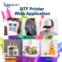 Precio de fábrica XP600DTF Camiseta Impresora de inyección de tinta 60cm Dos cabezales de impresión Tinta solvente de sublimación multicolor Rollo a rollo Nuevo 1 año