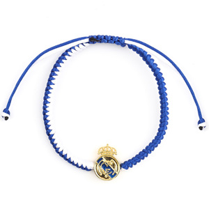 Bracelets à breloques perlés, médailles commémoratives Madrid et Barcelone, bracelets de sport en silicone et perles dorées tissées sur le thème du football - Product Image 5