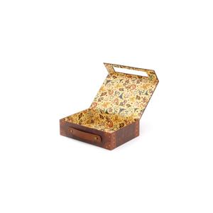 Boîte en papier rigide de luxe avec poignée, boîte en papier type valise pour jouets, papeterie, cadeaux - Product Image 1