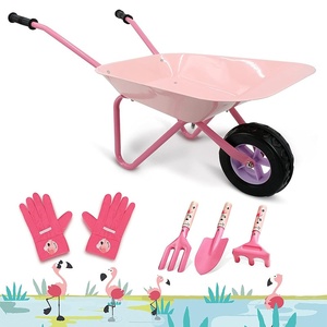 Best-Selling <strong>Children's</strong> Steel Garden Trolley Set in Green and Pink with <strong>Gardening</strong> Tools - Product Image 3