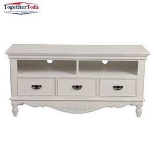 Muebles de Salón de Estilo Clásico, Mueble de TV Decorativo de Madera Maciza, Mueble de TV con Múltiples Cajones - Product Image 5