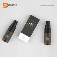 Pratique 10ml Plat Épaule Poudre Pompe Oiseau-Bec Lotion Bouteille En Plastique Vide Échantillon Distributeur Bouteille pour Soins De La Peau Voyage Ensemble