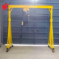 Mini-grue portique mobile et portable de 1, 2, 3 et 5 tonnes pour ateliers de maintenance
