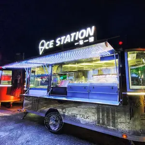 Konzession anhänger Eis wagen Hot Dog Trucks Mobiler Food Truck Kaffee anhänger Food Truck mit voller Küche zum Verkauf USA